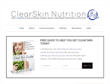 Tablet Screenshot of clearnutrition.net